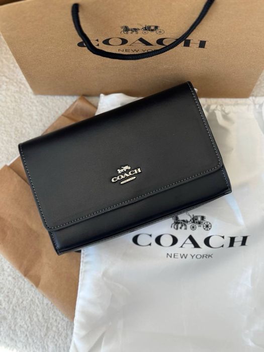 Сумка Coach чорна mini