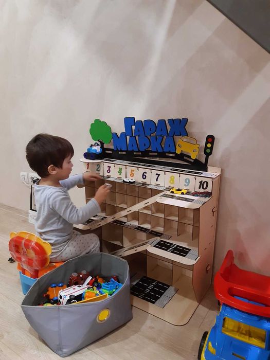 Детская гараж-парковка, дитячий паркінг, гараж, kinsmart
