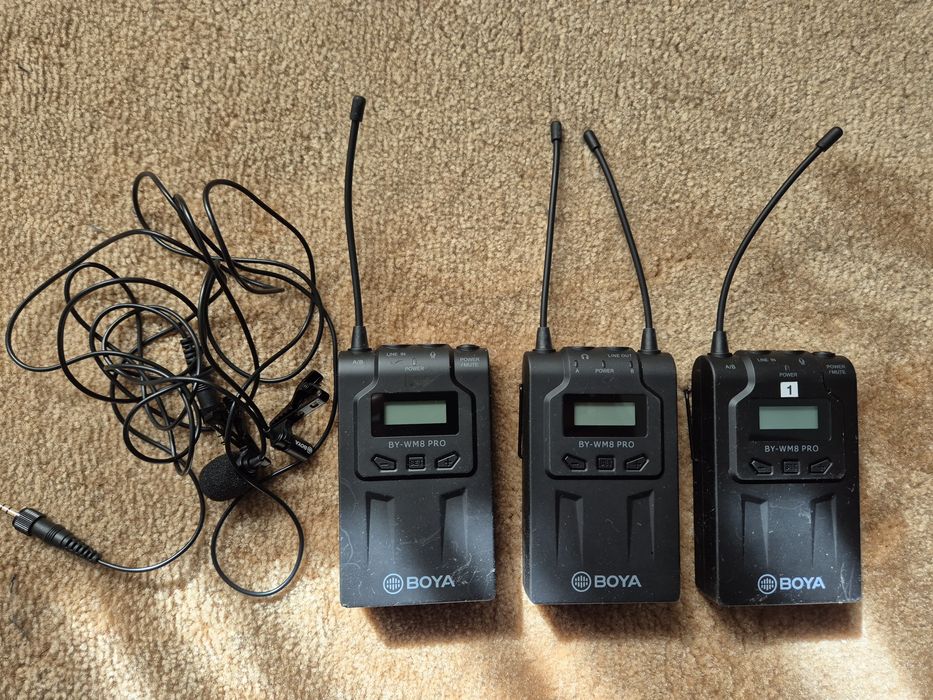 Sistema Microfones Sem Fios BOYA BY-WM8 Pro-K2 (2 TX + 1 RX) + Mala Rígida