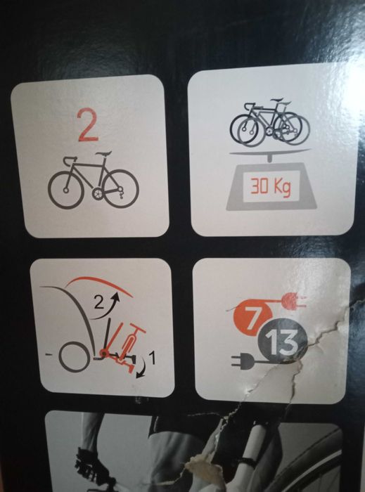 Suporte para transporte de Bicicletas na bola de atrelado