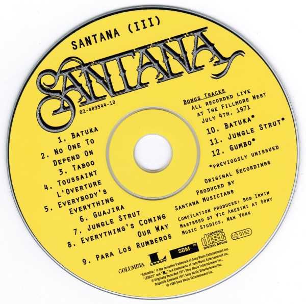 Santana III - CD como novo -