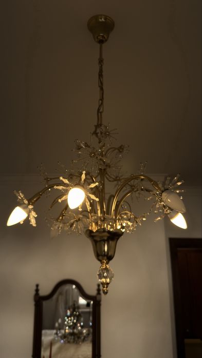 Candeeiro de cristal de quarto
