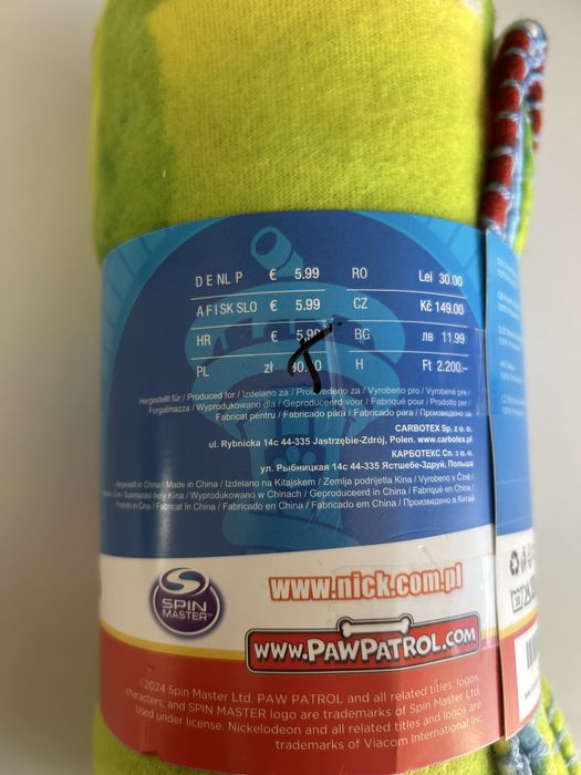 Kocyk polarkowy Psi Patrol
