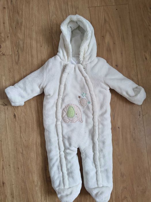 Kombinezon ciepły biały 62