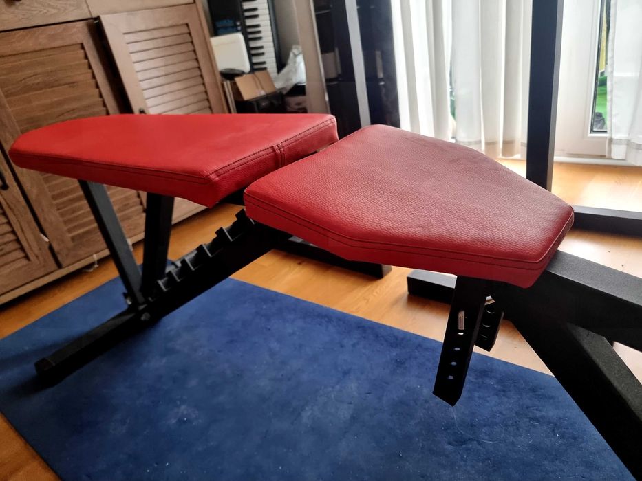 Ławka + stojaki kelton. Używane, bardzo dobry stan.