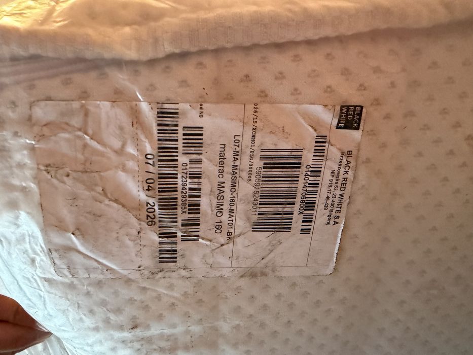 Nowe łóżko Tetrix 160x200 + materac H3 multipocket