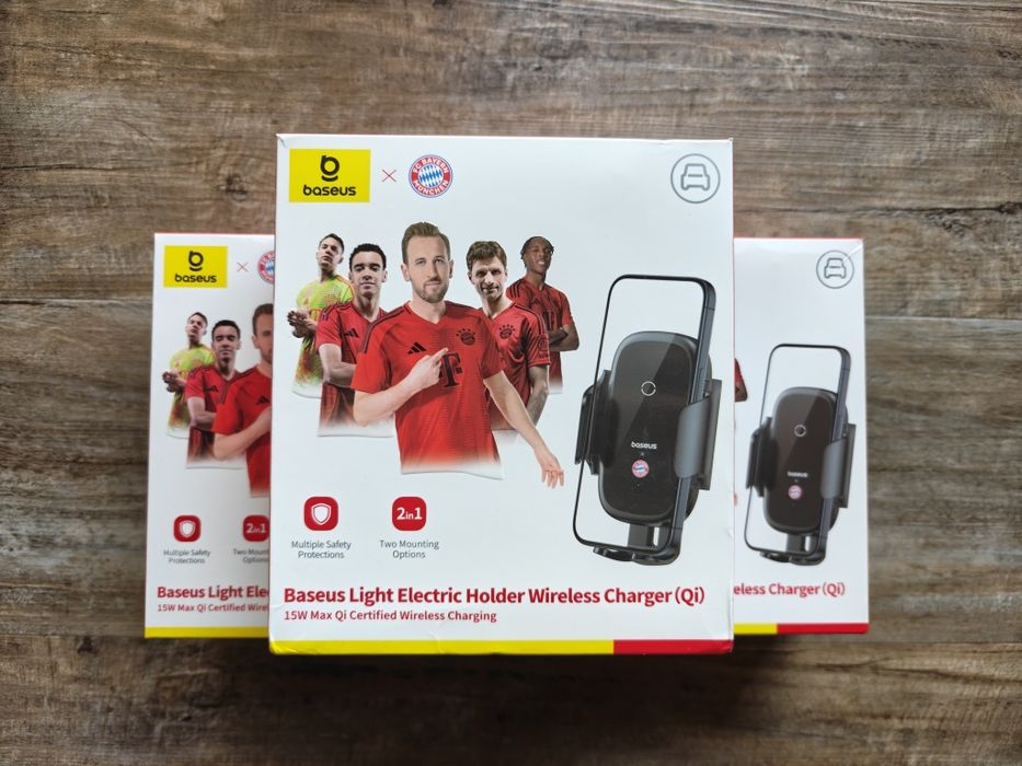 Бездротова зарядка тримач в авто Qi Baseus Light electric holder