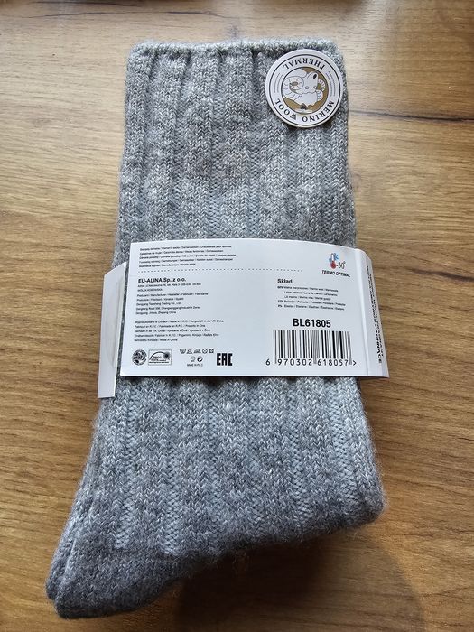Dwie pary skarpet Merino 39-42