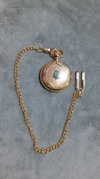 Relógio de bolso dourado NOVO