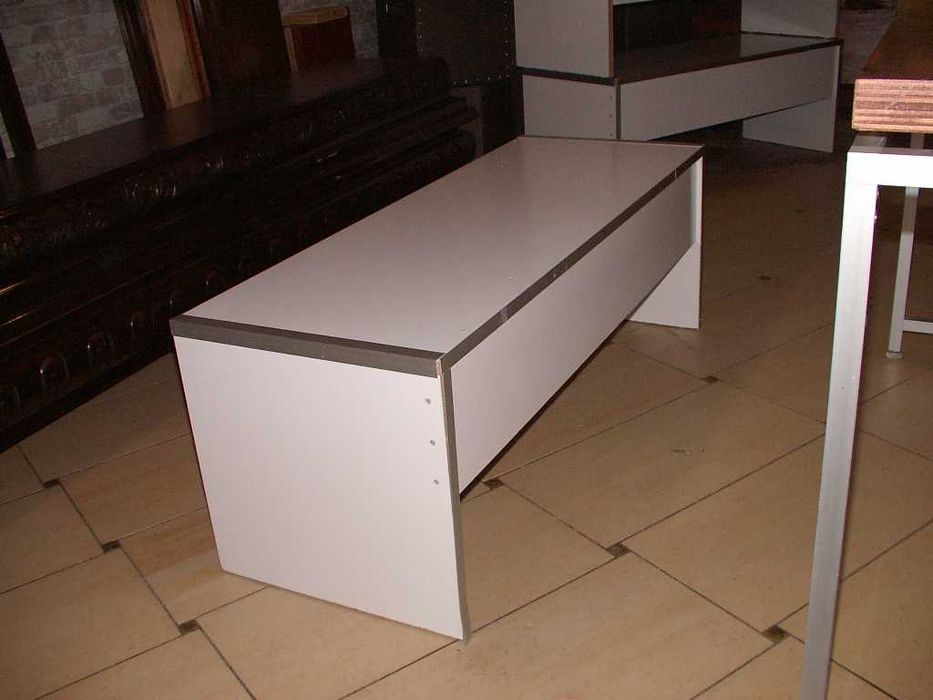 Komplet Stół Ławki Pojemniki Oryginalny Dizajn Alu Drewno 140x80x80