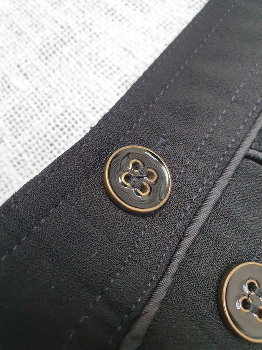 Spódnica Next 36 czarna guziki kieszenie elegancka casual