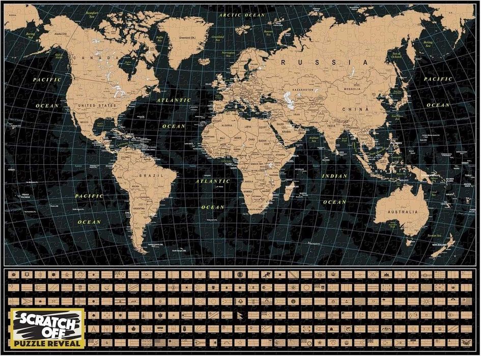 Скретч карта мира Scratch  Travel map