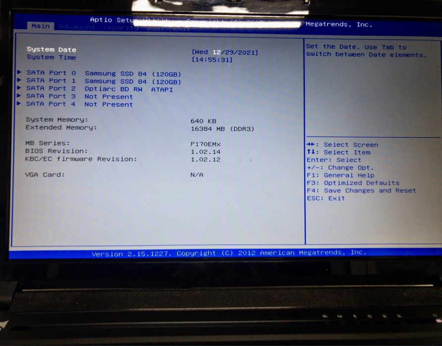 Clevo P170em gráfica avariada