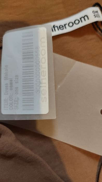 Sukienka w kolorze kawy z mlekiem, nowa, r. uniwersalny