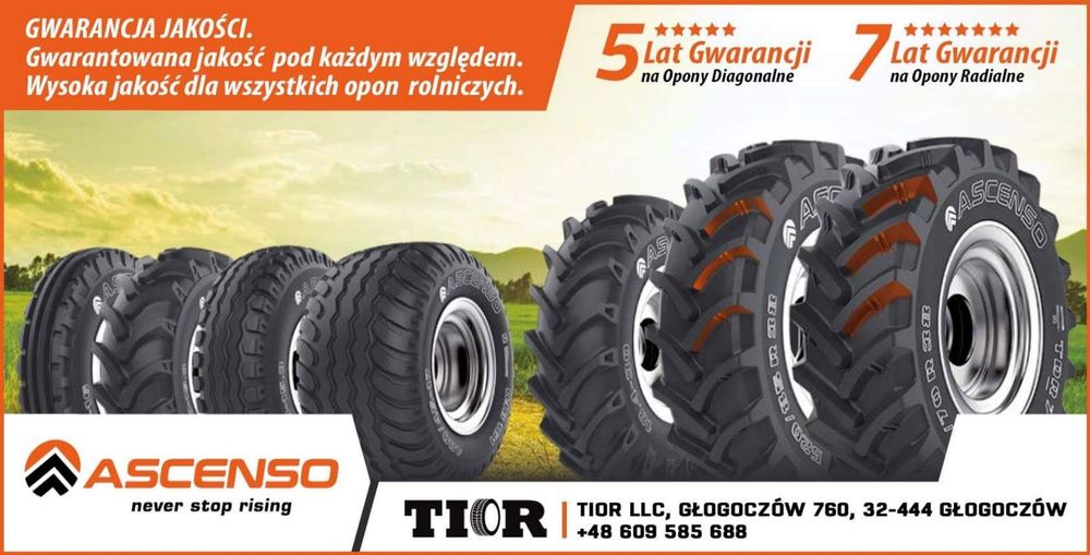 Opona Ascenso 8.3-24 TDB 120 105A8 8PR TT 5 lat gwarancji