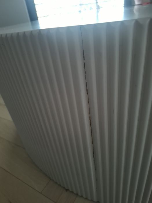 Stolik kawowy okrągły ryflowany