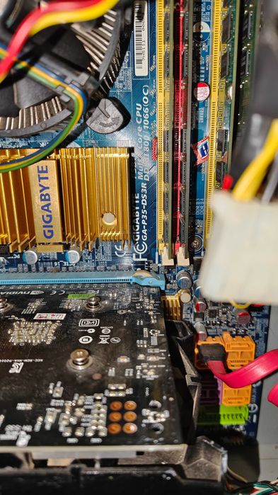 Материнская плата в сборе gigabyte ga p35 ds3r