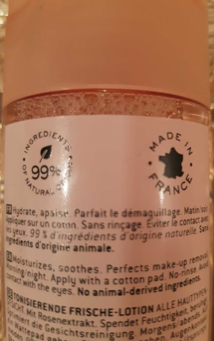 Зволожуючий тонік  NUXE VERY ROSE для обличчя 200ml.