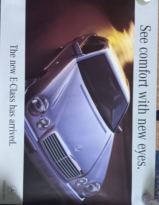 Plakat samochodu Mercedes- Benz E-class .Nowe.