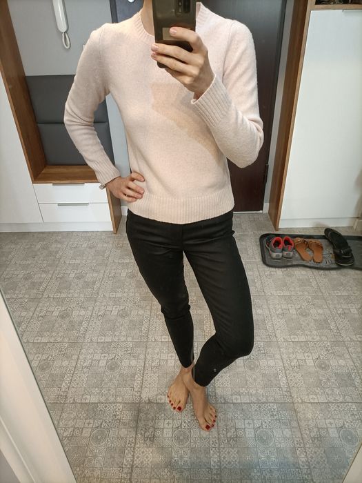 Sweterek Mark&Spencer 80% wełna, r. S, różowy