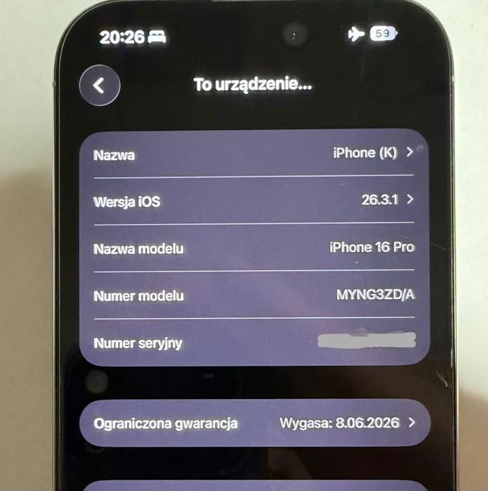 iPhone 16 Pro 128 GB – stan idealny, 98% baterii, gwarancja