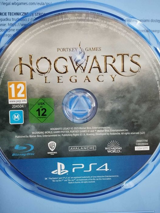 Gra Dziedzictwo Hogwartu Polska Wersja PS4/PS5 Playstation