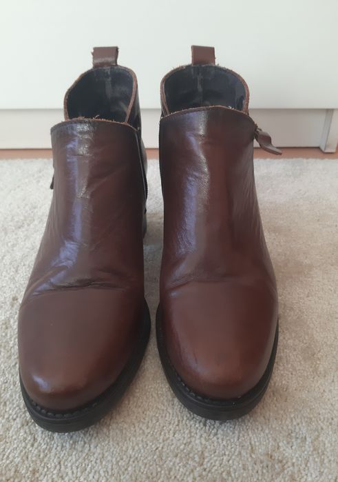 Botins pele SEASIDE castanho  36