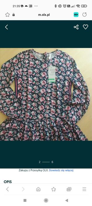 Nowa sukienka Coccodrillo 2 rozm. 152