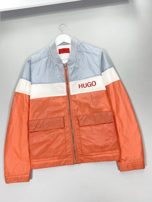 Мужская куртка ветровка Hugo Boss big logo чоловіча вітровка