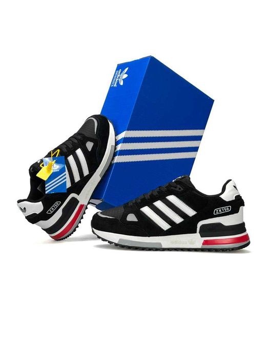 Кросівки Adidas ZX 750 Black Red White (кроссовки мужские Адидас)