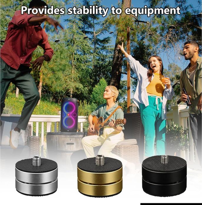 3 conjuntos de 4 pés almofadas de isolamento equipamento musical