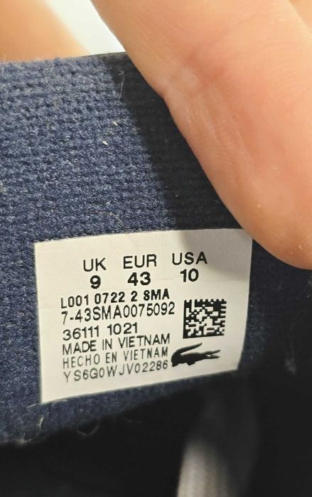 Lacoste L001 r 43 eu