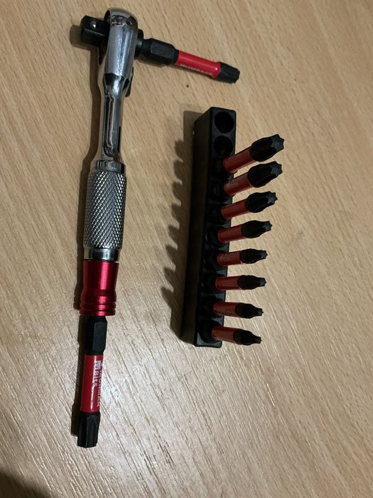 Набор комплект біти торкс та тріскачка інструменти преміум класу міцні