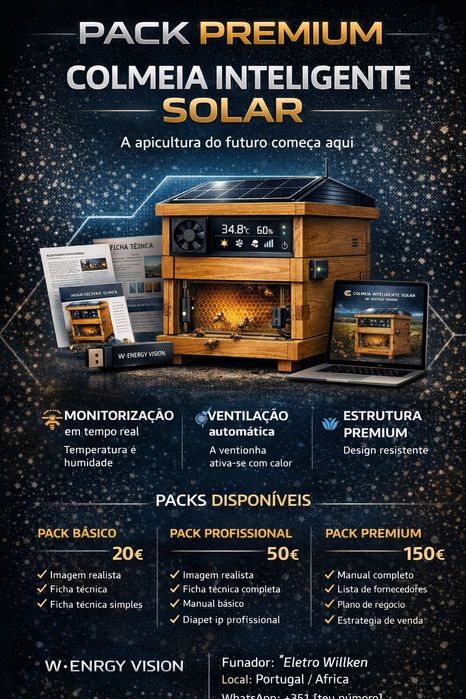 Pack Premium Colmeia Inteligente Solar – W·Energy Vision