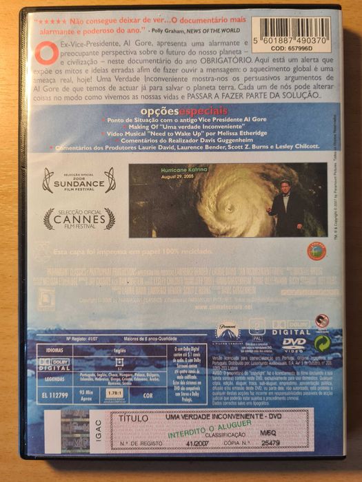 Filme "Uma Verdade Inconveniente" em DVD