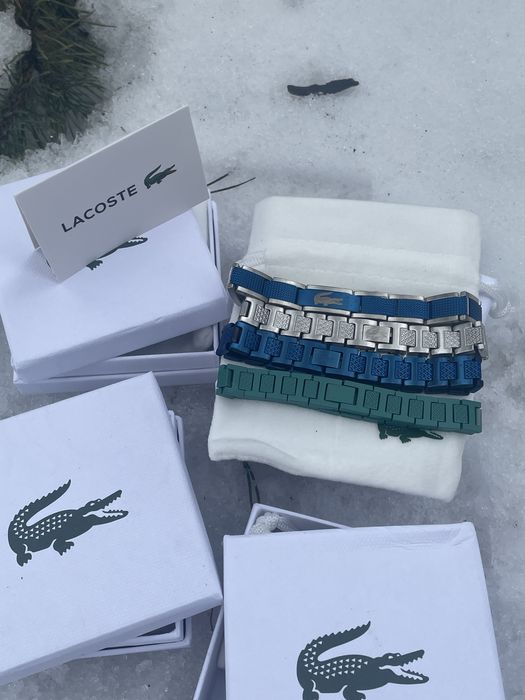 ‼️Акція‼️ Браслет Lacoste/Браслет лакоста/Браслет на руку/Сірий|