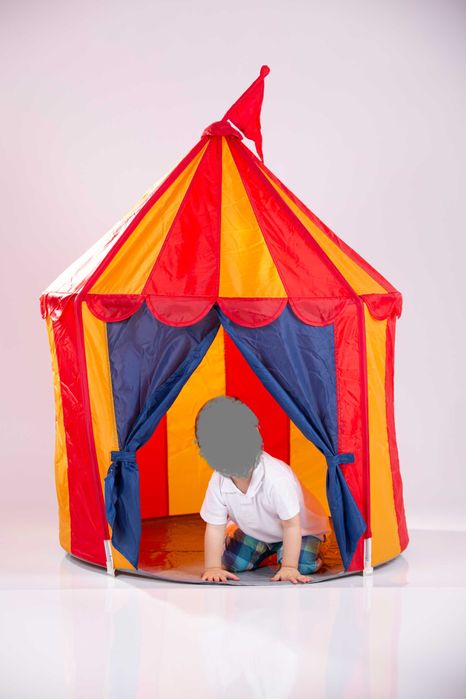 Tenda de brincar Circo p/ crianças, 125x95cm. Cenario fotografia