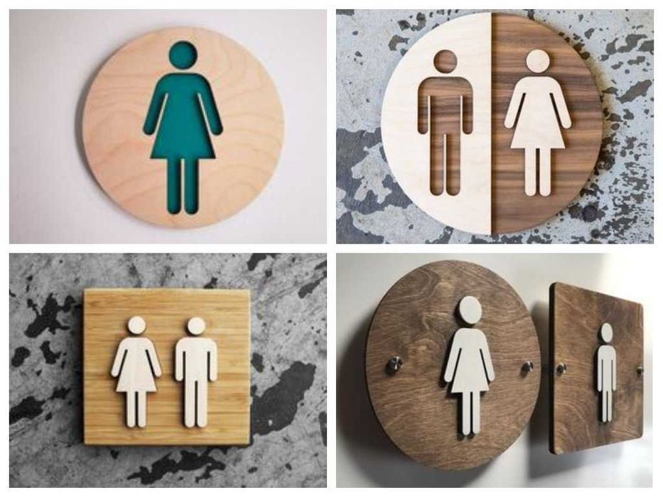 Табличка на двери WC | Табличка | Таблички на туалет | Вывеска