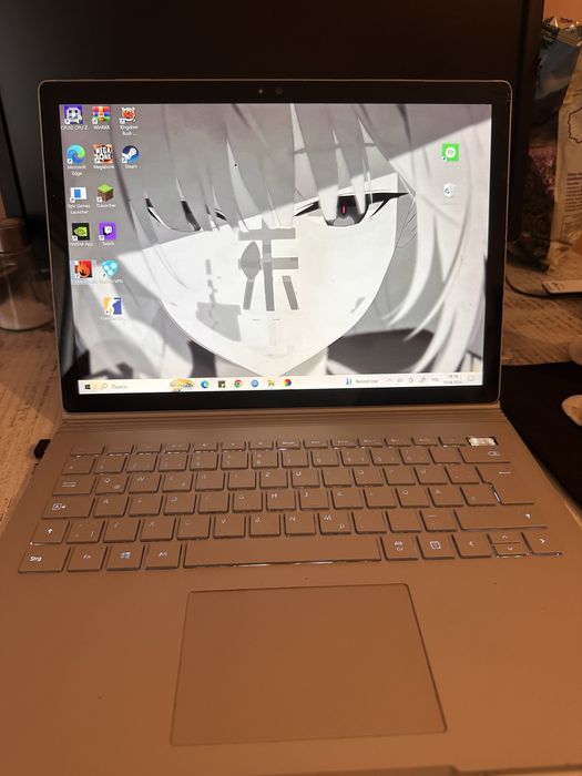Microsoft surface book 1 i7 6600 240gb ssd 86% bateria