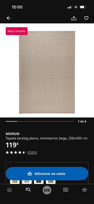 TAPETE Morum ikea 200x300