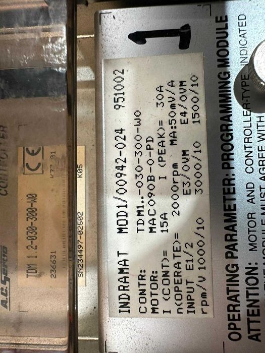 AC Servo Module INDRAMAT