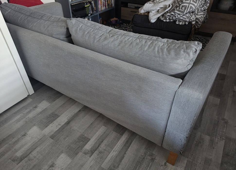 Sofa 3 lugares cinza claro