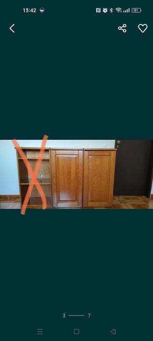 Mobília / móveis de sala, quarto, hall, corredor em pinho mel
