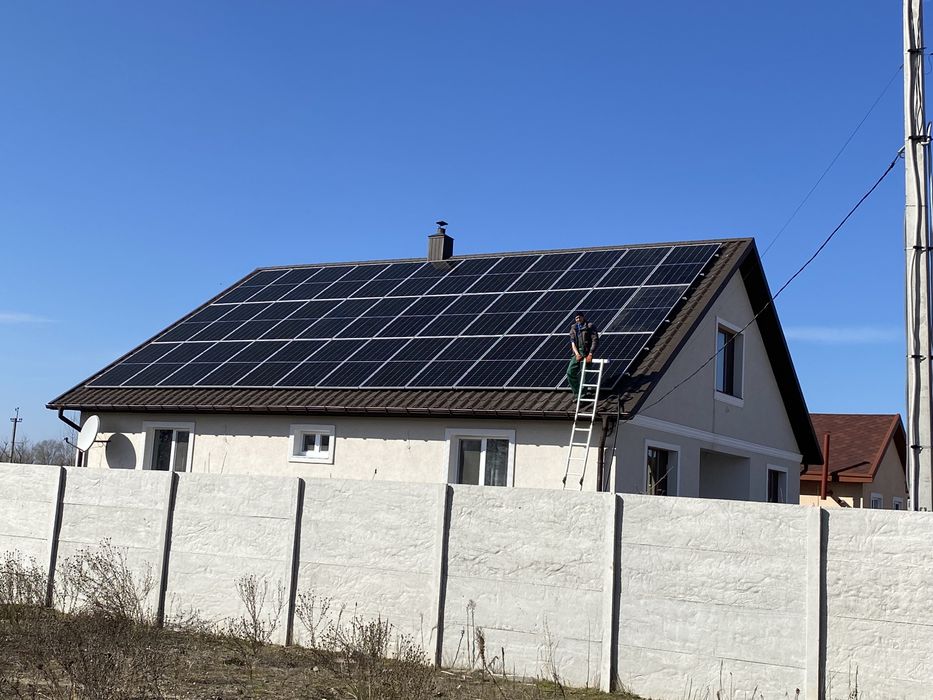 Солнечные панели, инвертор Solis, Huawei, крепления, монтаж под ключ