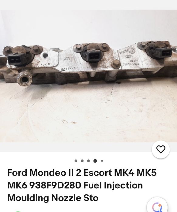 Ford Mondeo 2, Escort MK4,5,6,7.паливна рампа+ 4 форсунки (інжектор)бу