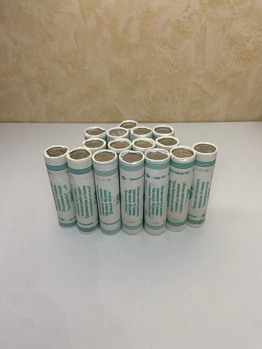 Ролики пам'ятних монет 10 грн України 2022-2025 рр (16 роликів)