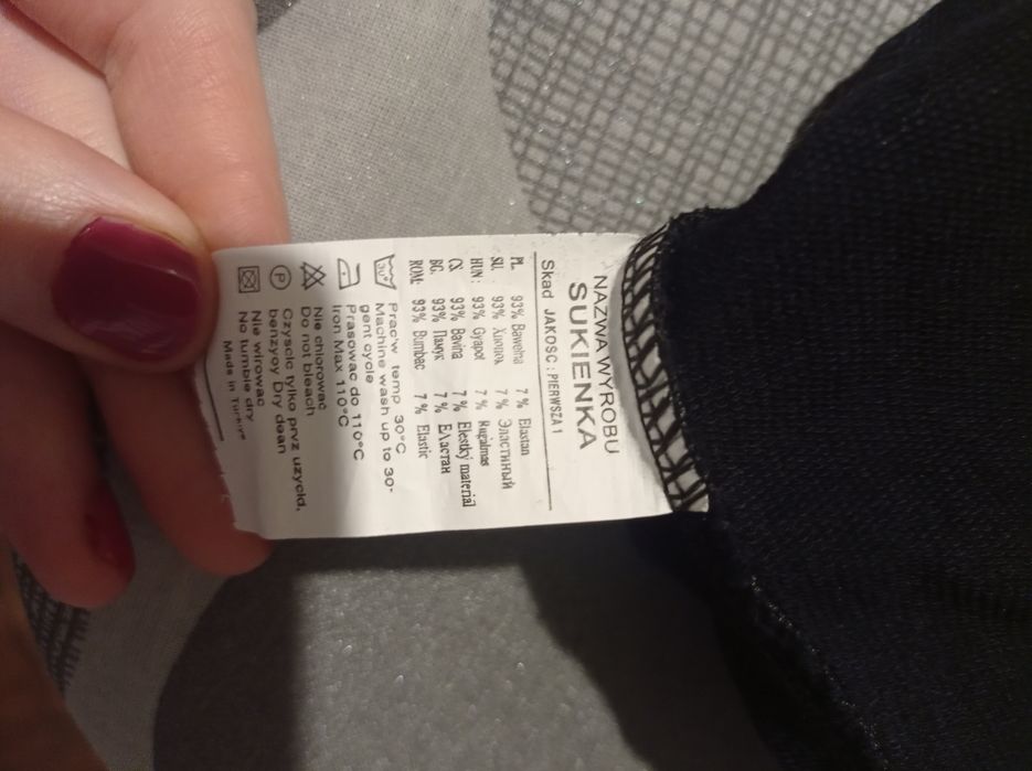 Sukienka,tunika czarna damska