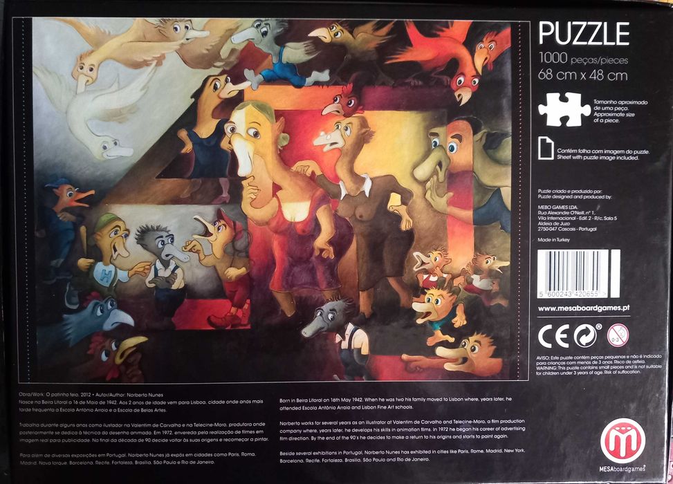 Puzzle Obras de Arte Portuguesas - O Patinho Feio de Norberto Nunes