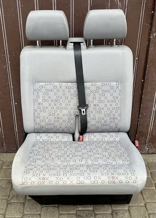 FOTEL DWÓJKA PLAY STATION OX PRAWY PRZEDNI PRZÓD KANAPA VW T5 LIFT CARAVELLE DOKA MULTIVAN TRANSPORTER EU