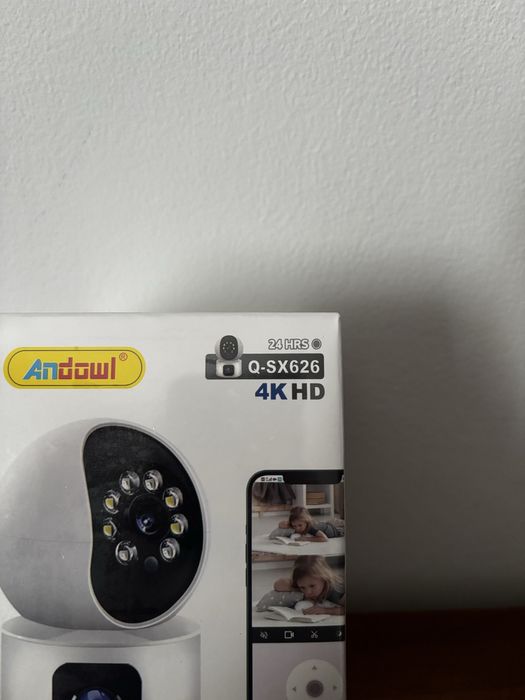 Câmera de Vigilância com 2 Câmeras 4K HD SELADA